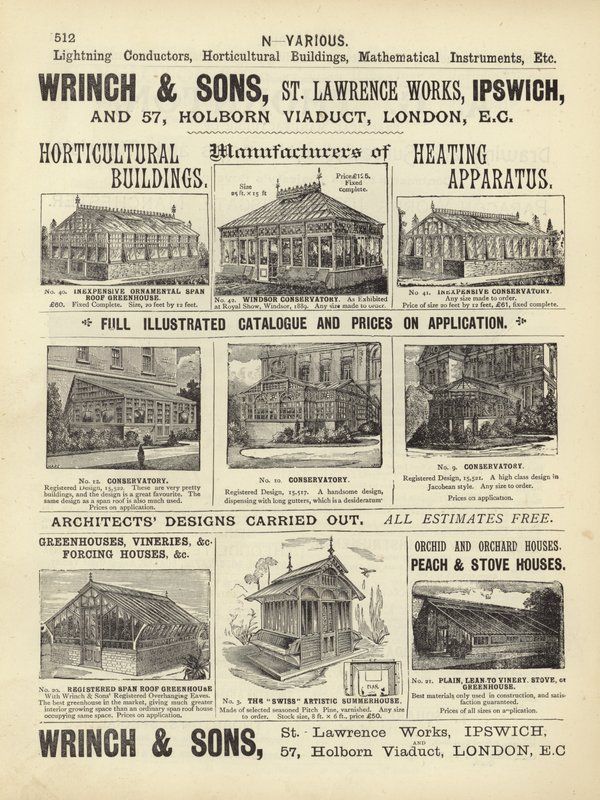 Stránka z Kompendia architektů, geodetů a inženýrů z roku 1892 od English School