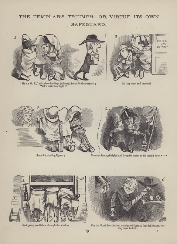 Stránka z The British Working Man aneb Ten, kdo v něj nevěří (rytina) od English School