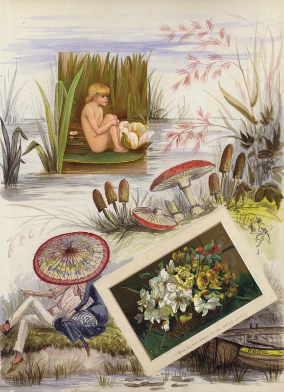 Stránka z pozdně viktoriánského alba (multimédia) od English School