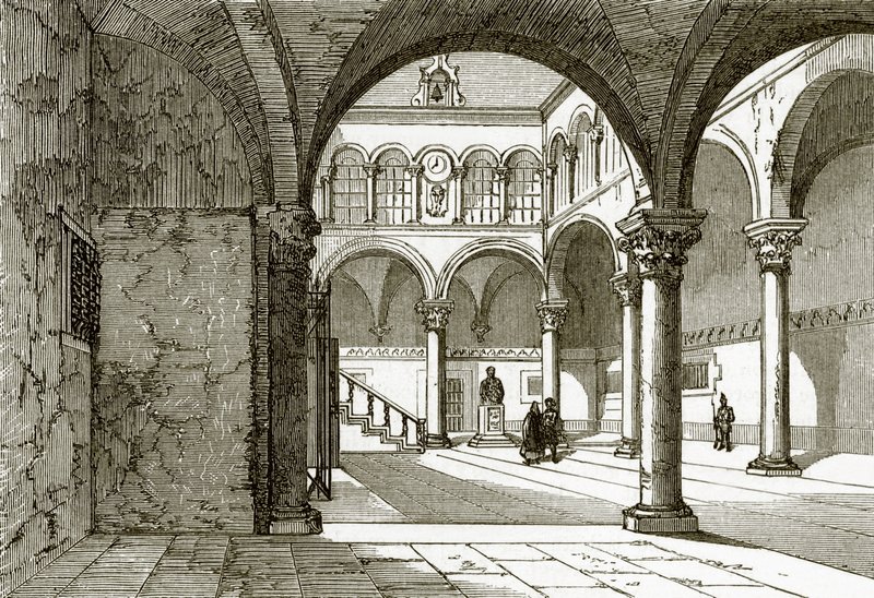 Palác starověkých doges v Ragusa od English School