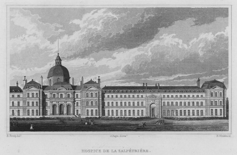 Paris, Hospice De La Salpetriere (rytina) od English School