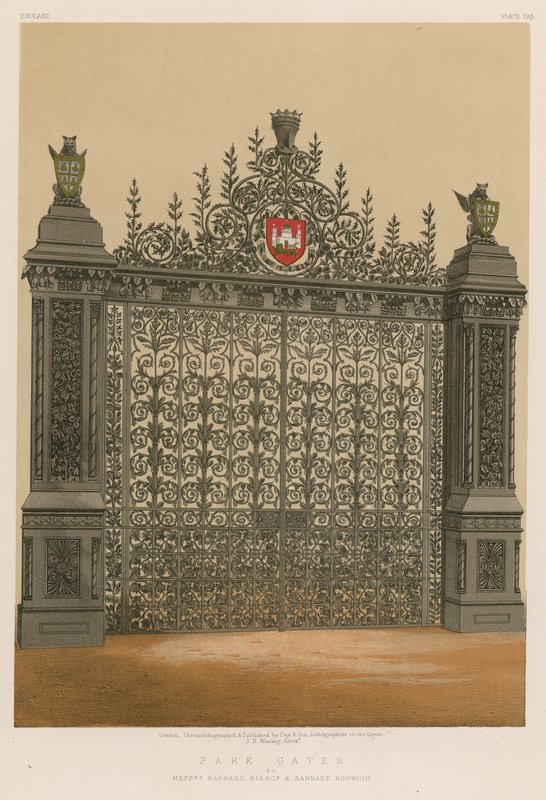 Park Gates od pánů Barnarda Bishopa a Barnarda, Norwich od English School