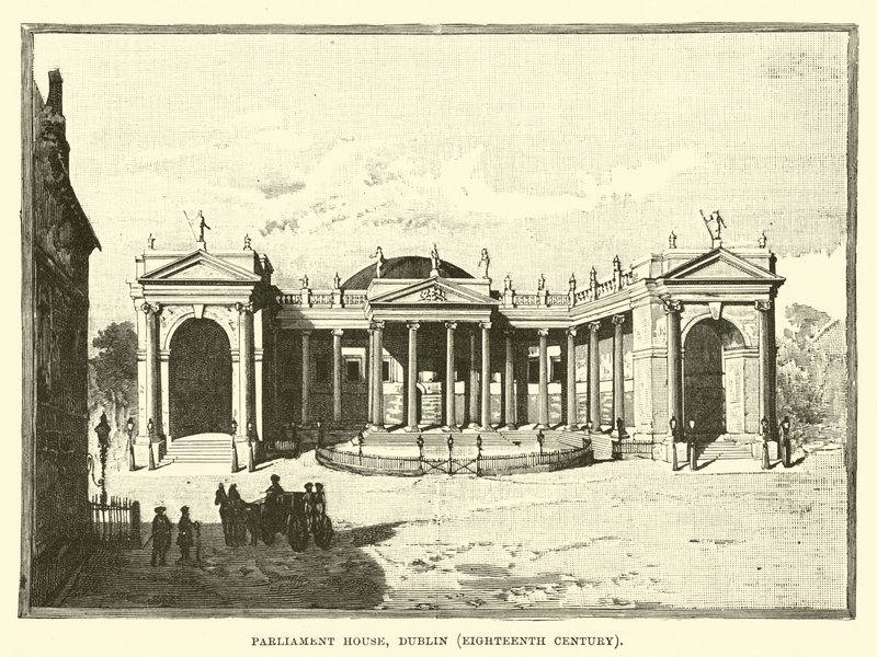 Budova parlamentu, Dublin, 18. století od English School