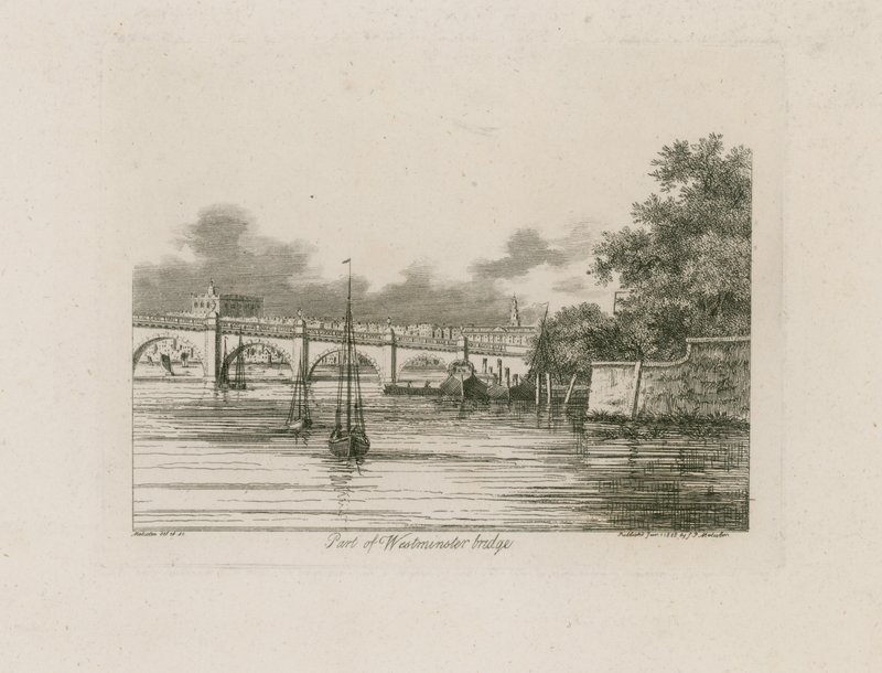 Část Westminster Bridge od English School