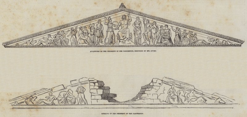Parthenon (rytina) od English School