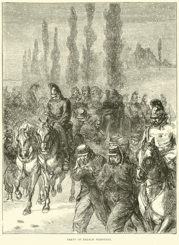 Strana francouzských zajatců, leden 1871 od English School
