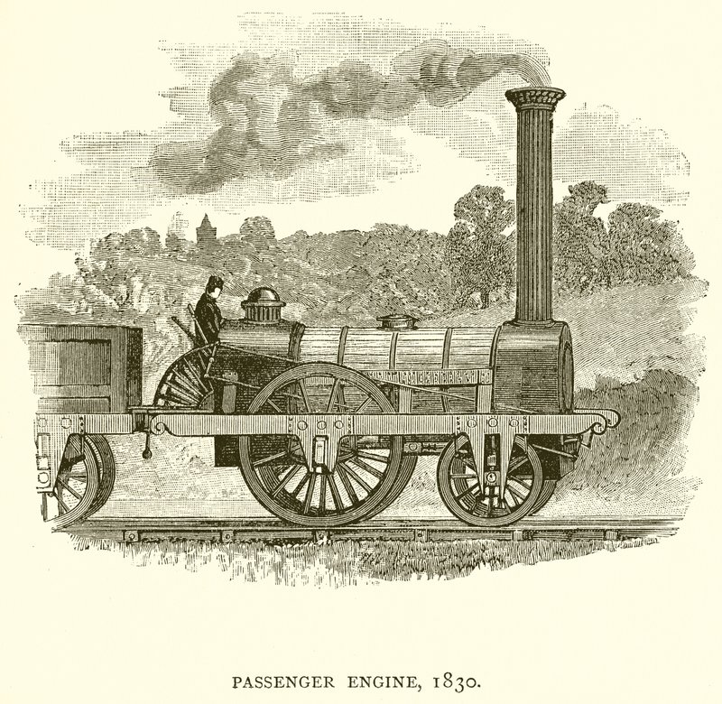 Osobní motor, 1830 od English School