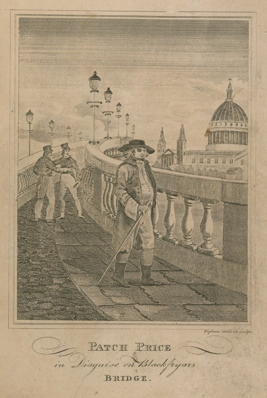 Cena opravy v přestrojení na Blackfriars Bridge od English School