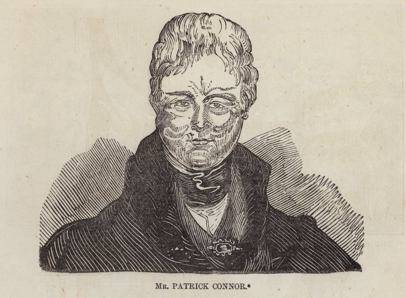 Patrick Connor, pouliční prodejce příborů, Londýn (rytina) od English School