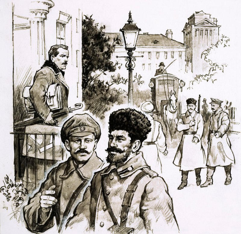 Vlastenecký skladatel, Jean Sibelius (kvaš na papíře) od English School