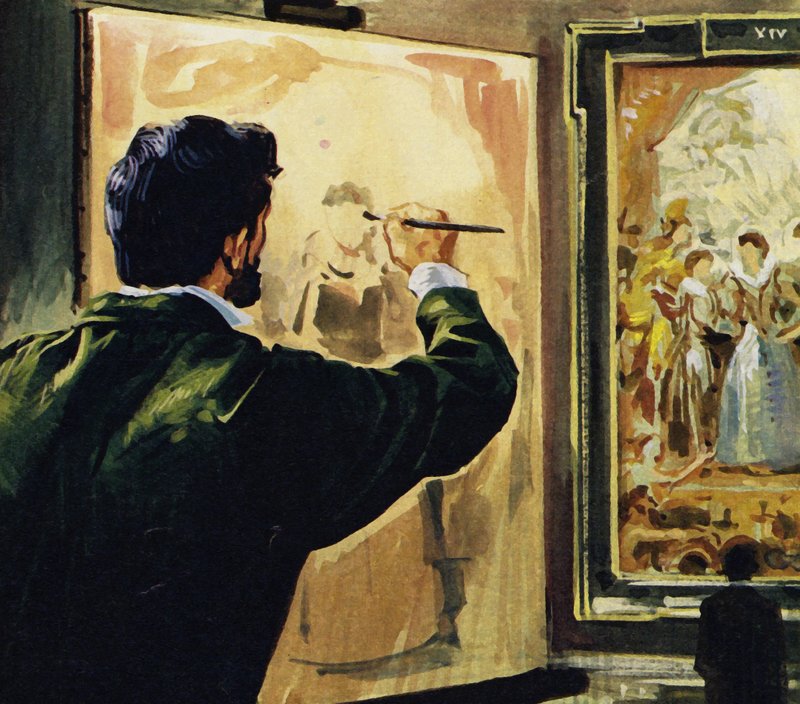 Paul Cezanne studoval a dokonce kopíroval díla Rubense v muzeu Louvre od English School