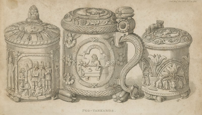 Peg Tankards od English School