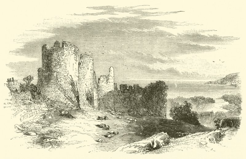 Penrice Castle (rytina) od English School