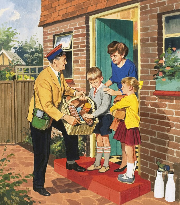 Lidé, které vidíte: Baker (kvaš na papíře) od English School