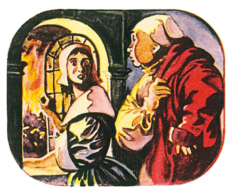 Pepys a jeho služebná při pohledu na velký požár Londýna ve 3.00 ráno od English School