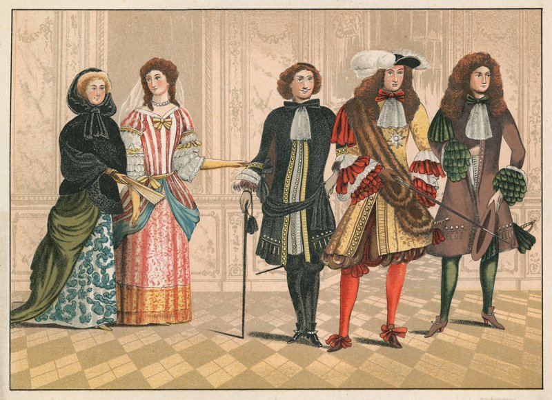 Významné osobnosti, pravděpodobně německé, kolem roku 1680 (chromolit) od English School