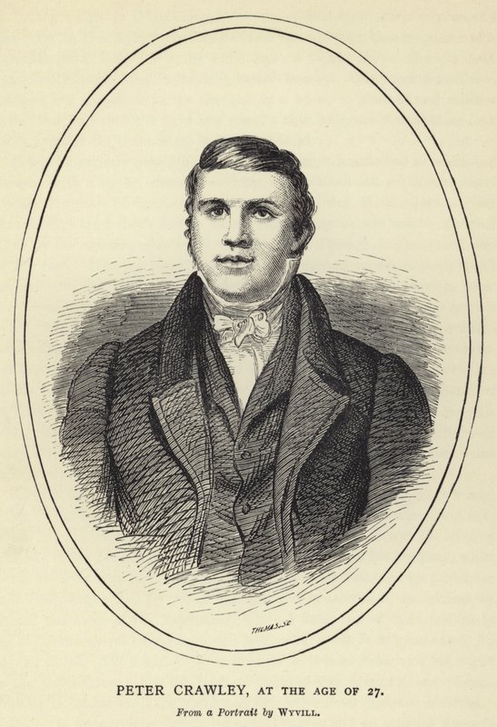 Peter Crawley, ve věku 27 let, z portrétu od Wyvilla od English School