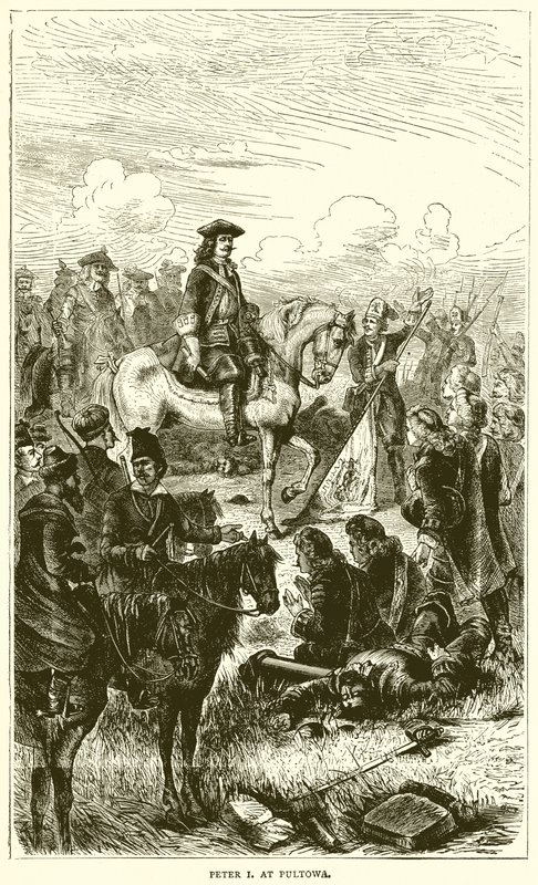 Peter I v Pultowa od English School