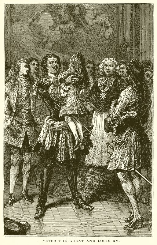 Petr Veliký a Ludvík XV od English School