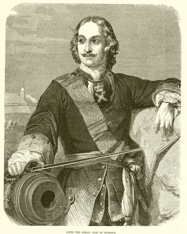 Petr Veliký, car pižmový od English School
