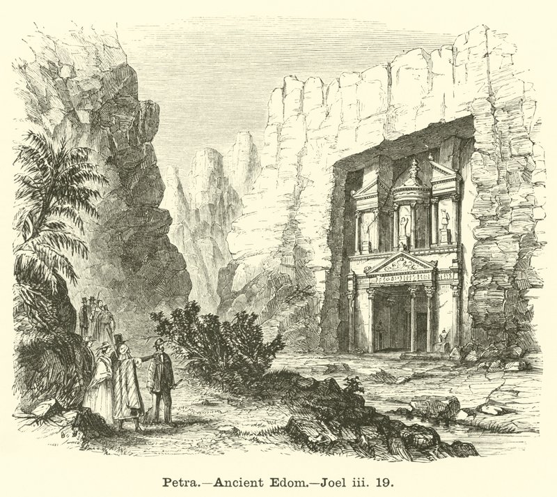 Petra, Starověký Edom, Joel, III, 19 od English School