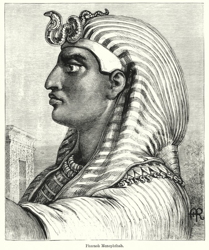 Faraon Menephtha (rytina) od English School