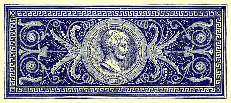 Phidias, ilustrace z Historie Říma od Victora Duruye, publikoval 1884 (digitálně vylepšený obrázek) od English School