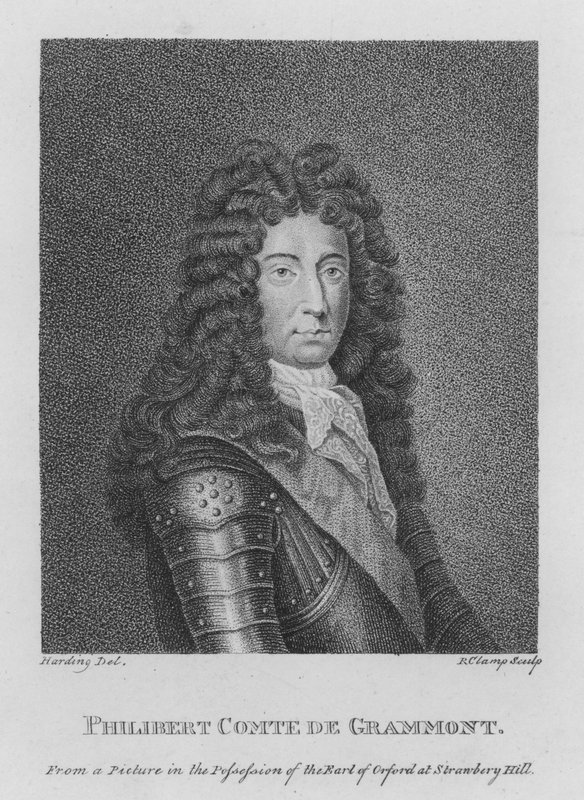 Philibert Comte de Grammont (rytina) od English School
