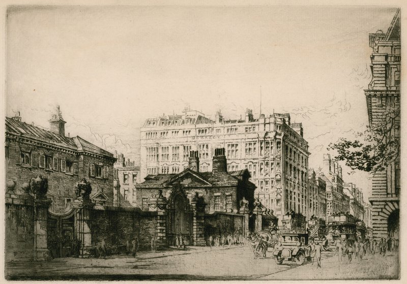 Piccadilly a Devonshire House, Londýn od English School