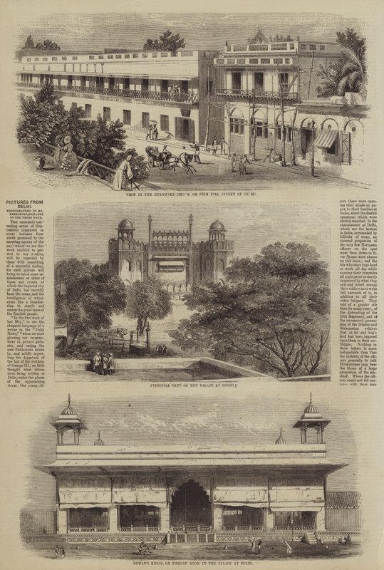 Obrázky z Dillí (rytina) od English School