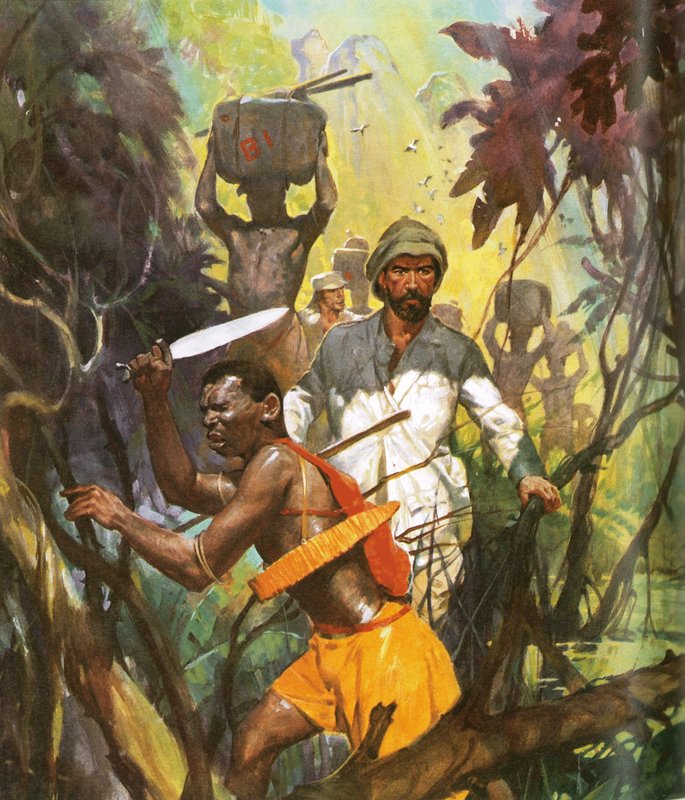 Pierre Brazza zkoumá řeku Ogowe od English School