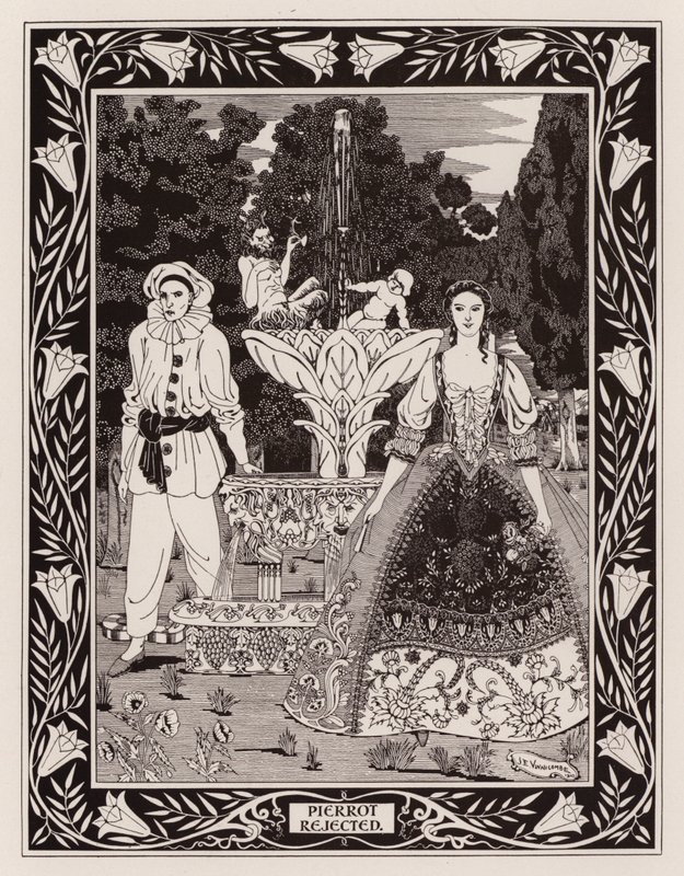 Pierrot odmítnut (litho) od English School
