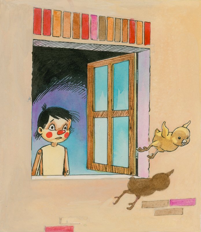 Pinocchio (kvaš na papíře) od English School