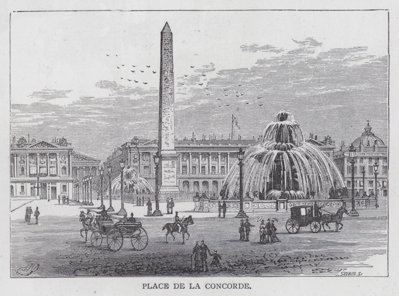 Place De La Concorde (rytina) od English School
