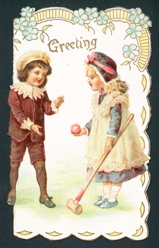 Hrát kroket, vánoční přání od English School