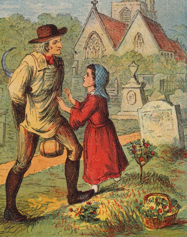 "Prosím, nevstupujte tam, pane!" (barevná litografie) od English School