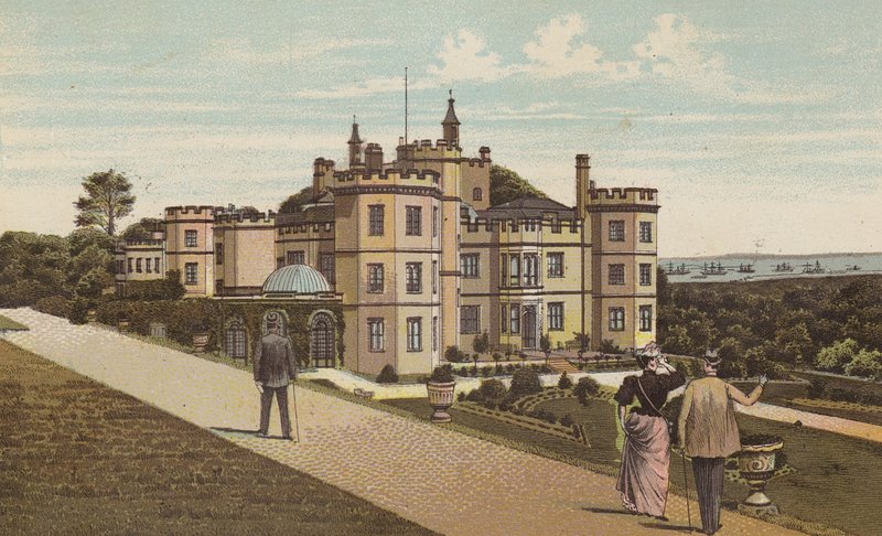 Plymouth: Mount Edgcumbe House (barevné lito) od English School