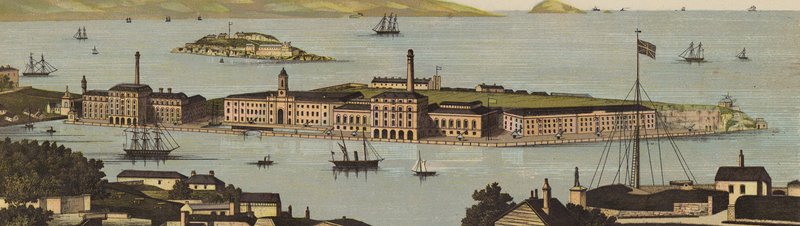 Plymouth: The Royal William Victualing Yard (barevné lito) od English School