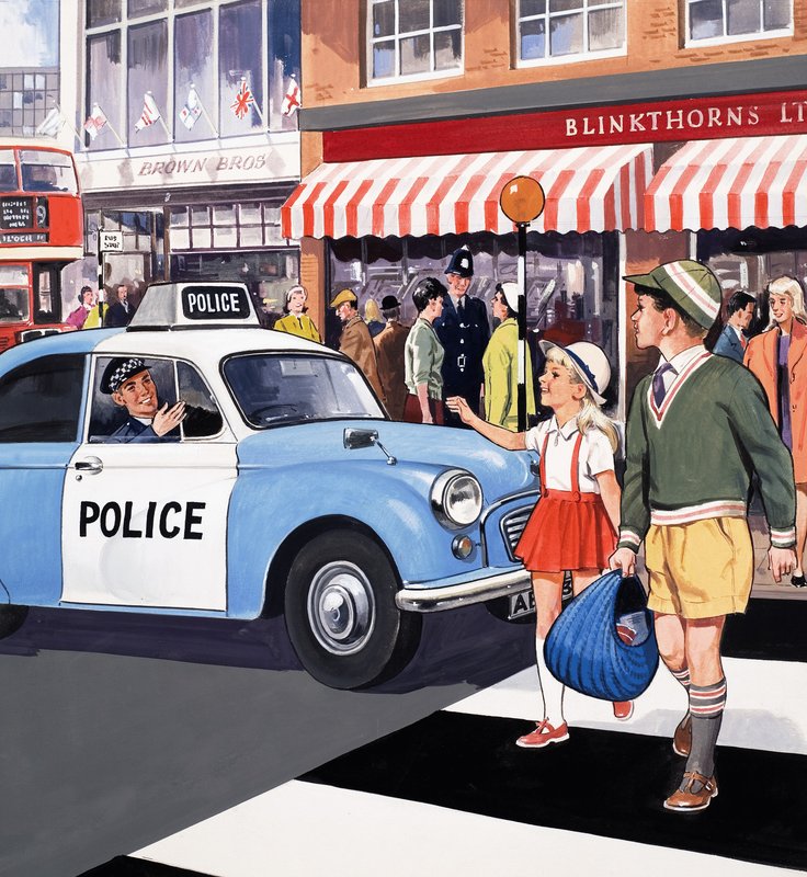 Policejní auto od English School