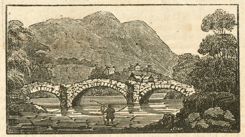Pooley Bridge, Ullswater (rytina) od English School