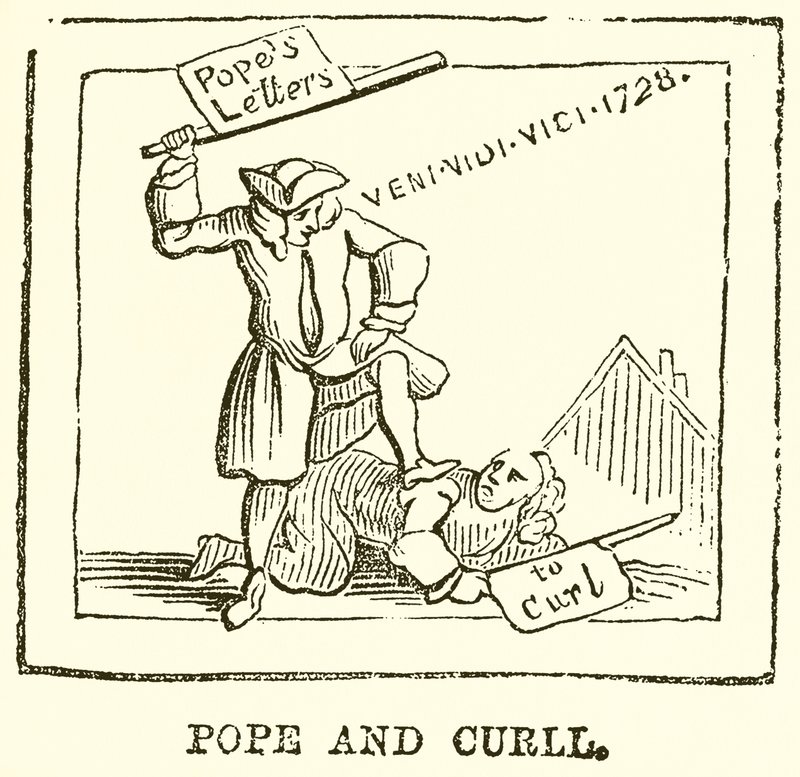 Papež a Curll od English School