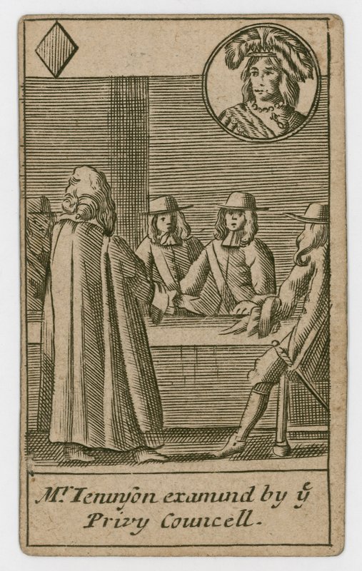 Hrací karta Popish Plot, 1679 od English School