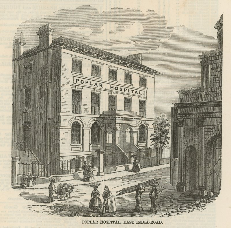 Poplar Hospital, East India Road, Londýn od English School