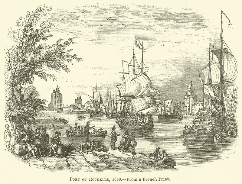 Přístav Rochelle, 1650 od English School