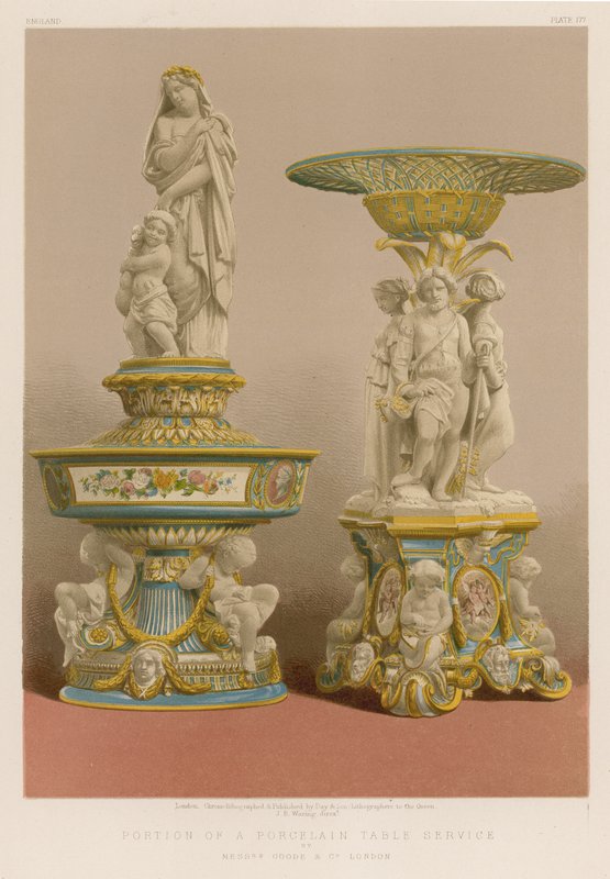 Porcelánový stolní servis od pánů Goode and Co, Londýn od English School