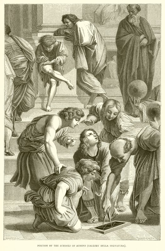 Část škol v Aténách (galerie Della Segnatura) od English School