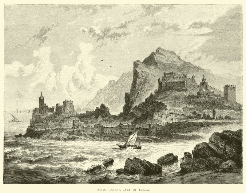 Porto Venere, záliv Spezia od English School