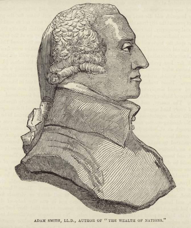 Portrét Adama Smithe od English School