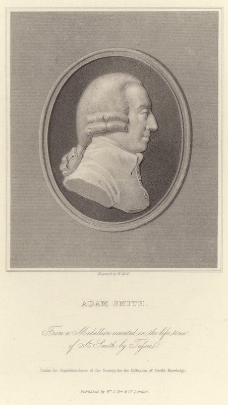 Portrét Adama Smithe od English School