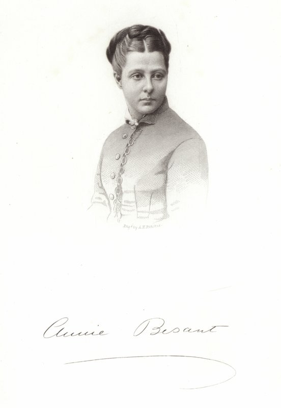 Portrét Annie Besant od English School